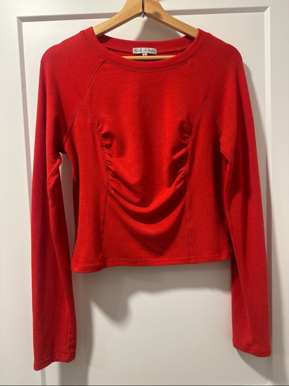 Runched Knit Tee